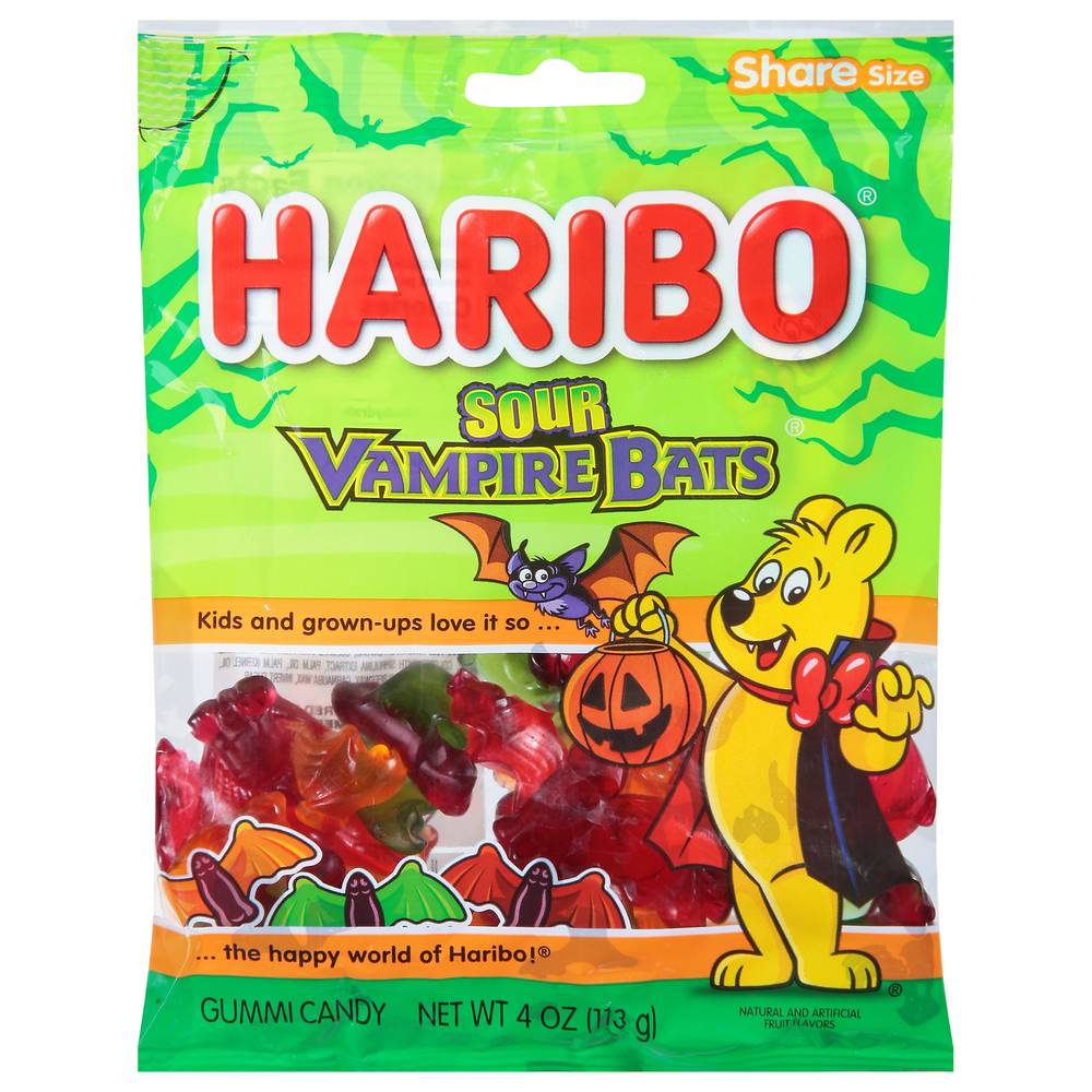 Haribo Sour Gummy Vampire Bats (4 oz)