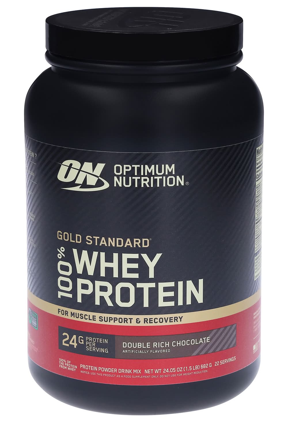 Optimum Nutrition Gold Standard Whey Protein Powder, Double Rich Chocolate (23.59 oz)