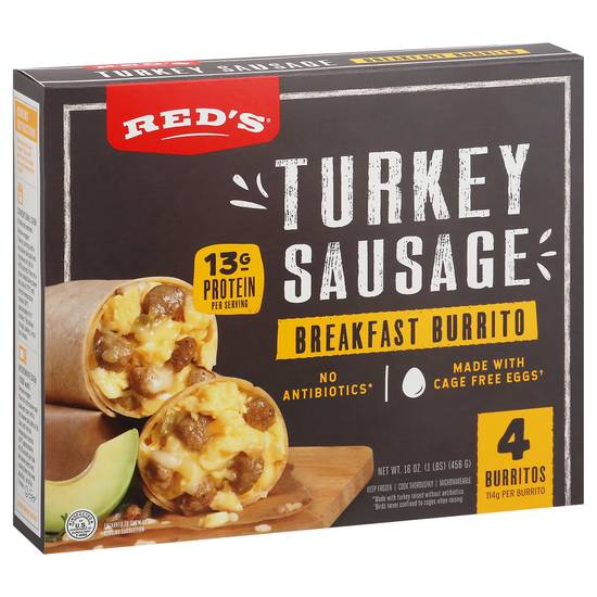 Red's Turkey Sausage Breakfast Burrito