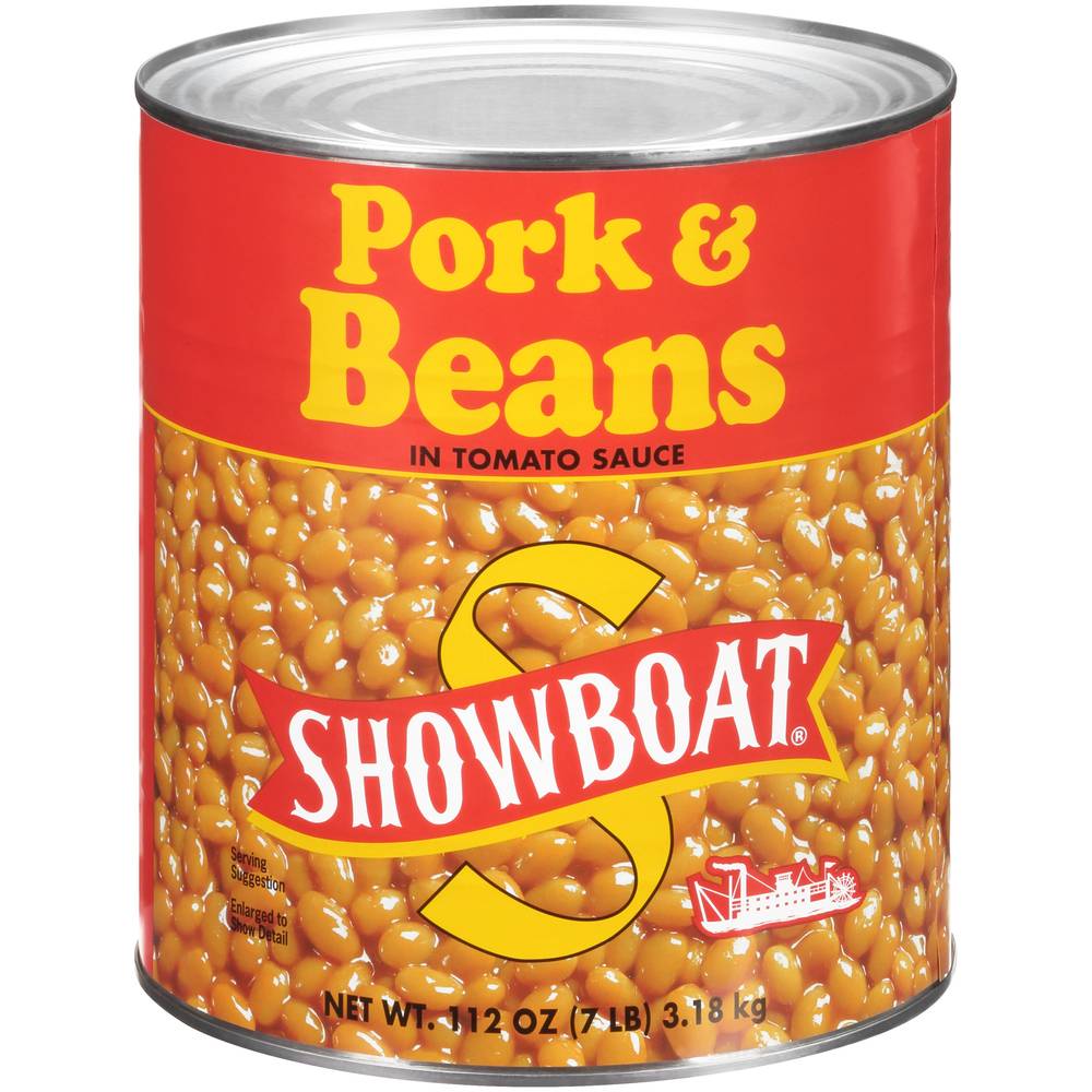 Showboat Pork & Beans in Tomato Sauce (7 lbs)