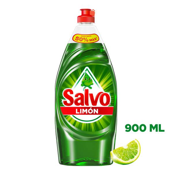 Salvo · Detergente líquido lavatrastes, limón (900 g)