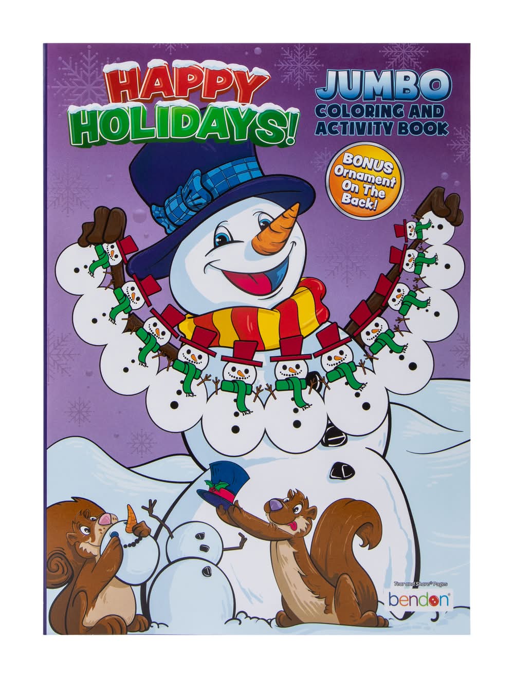 Happy Holidays Jumbo Coloring And Activity Book Snowman