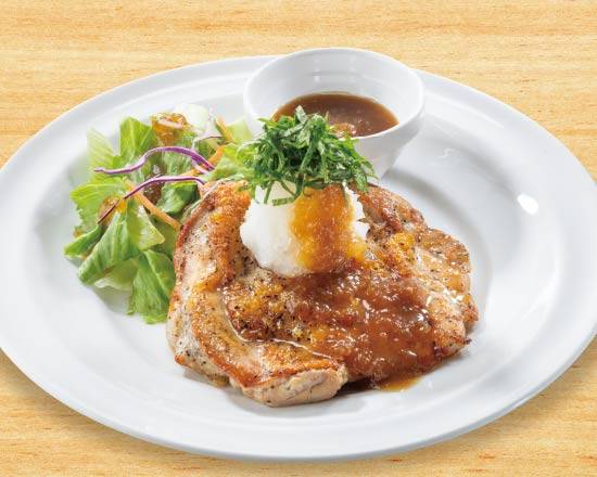 ジューシー若鶏グリル 大葉おろし Succulent Grilled Chicken (Japanese Basil and Grated Radish)