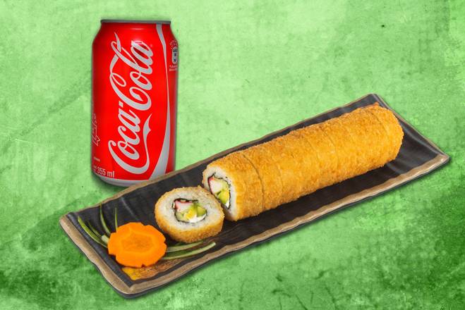 Sushi Empanizado + Refresco