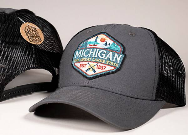 Hat Mesh Michigan Badge Art