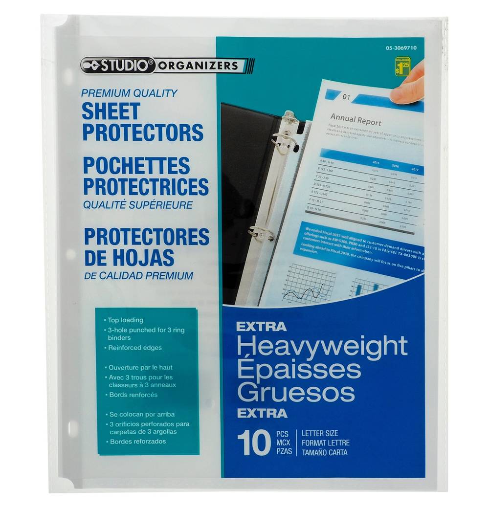 Studio Clear Protect Sheets Heavy Duty (10 ct)