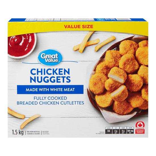 Great value ppites de poulet (15 kg) - chicken nuggets (1.5 kg)