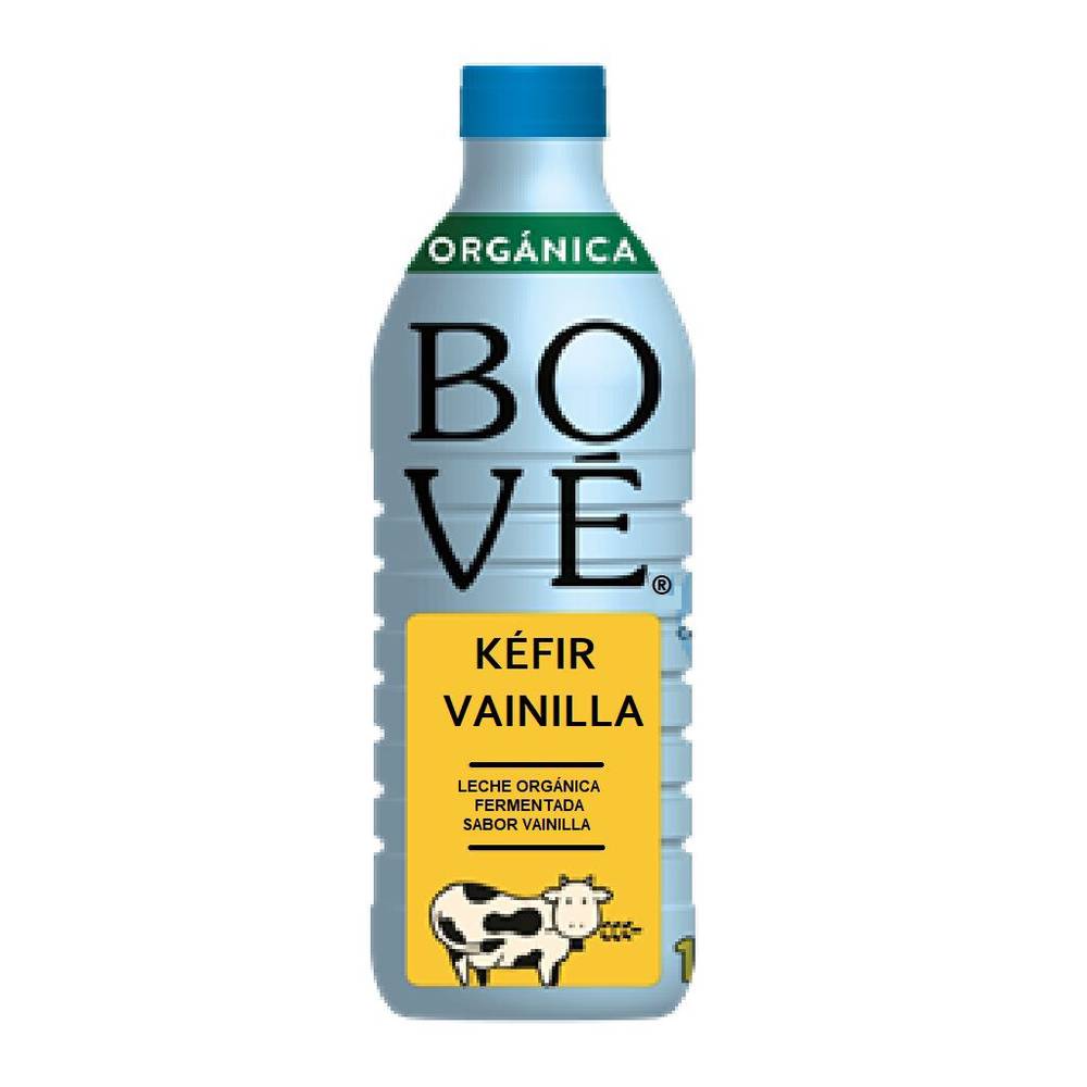 Bové kéfir leche orgánica fermentada (1 l) (vainilla)