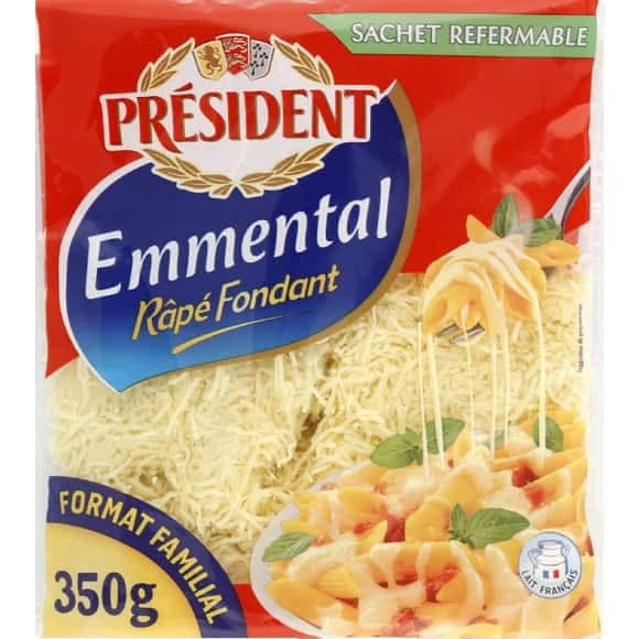 Président - Fromage emmental râpé fondant (350g)