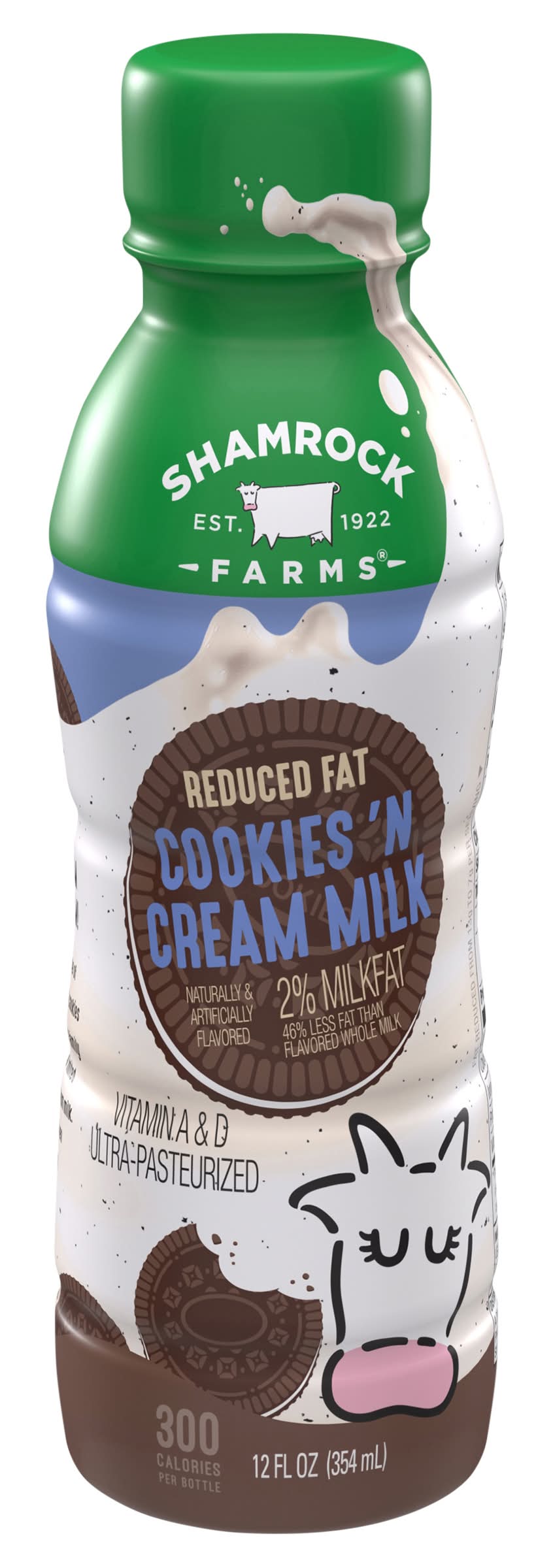 Shamrock Farms 2% Reduced Fat Cookies N' Cream Milk (12 fl oz)