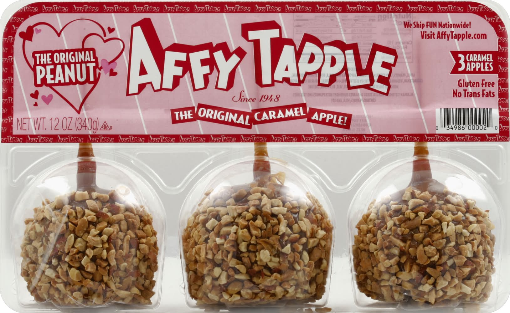Affy Tapple The Original Peanut Caramel Apples (12 oz)