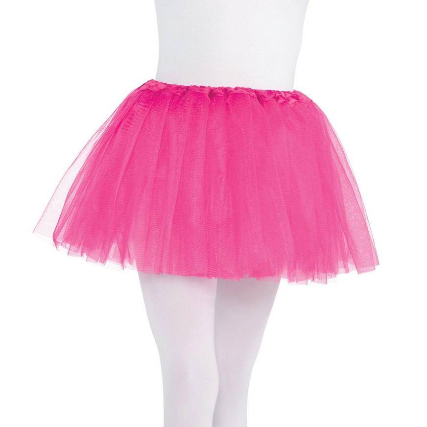 Party City Child Bright Tutu, Female, Pink