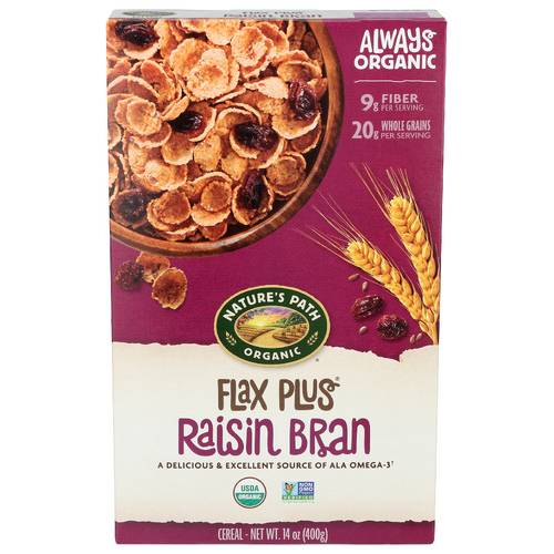 Nature's Path Flax Plus Organic Raisin Bran Cereal