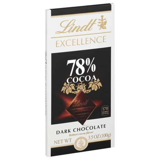 Lindt Excellence Dark Chocolate 78% Cocoa (3.5 oz)