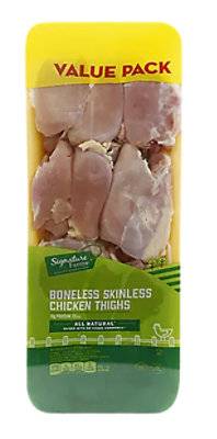 Signature Farms Boneless Skinless Chicken Thighs - 3.50 Lb