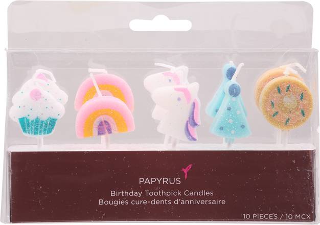 Papyrus Birthday Toothpick Candles (10 ct)