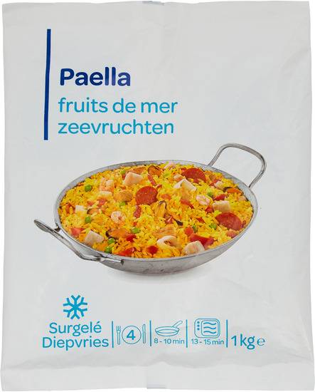 Carrefour - Plat cuisiné paella poulet et fruits de mer