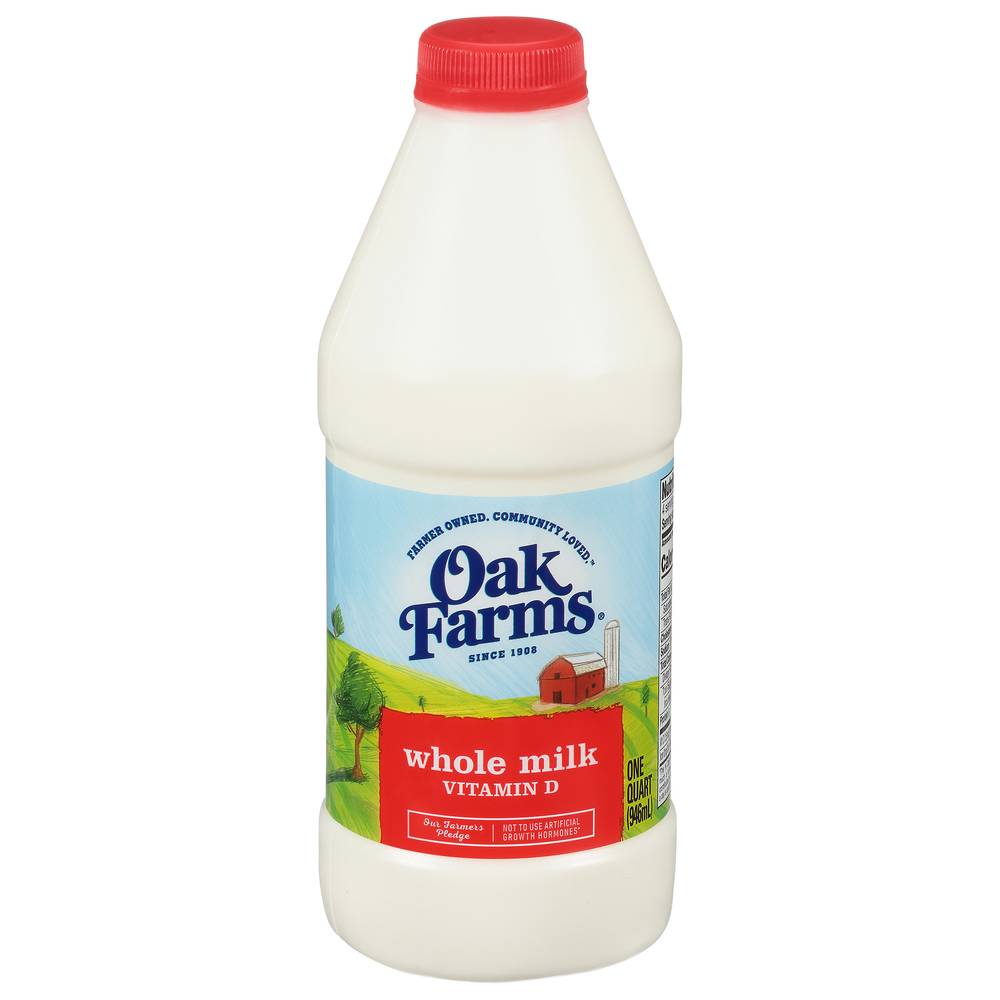 Oak Farms Whole Milk (33.4 fl oz)