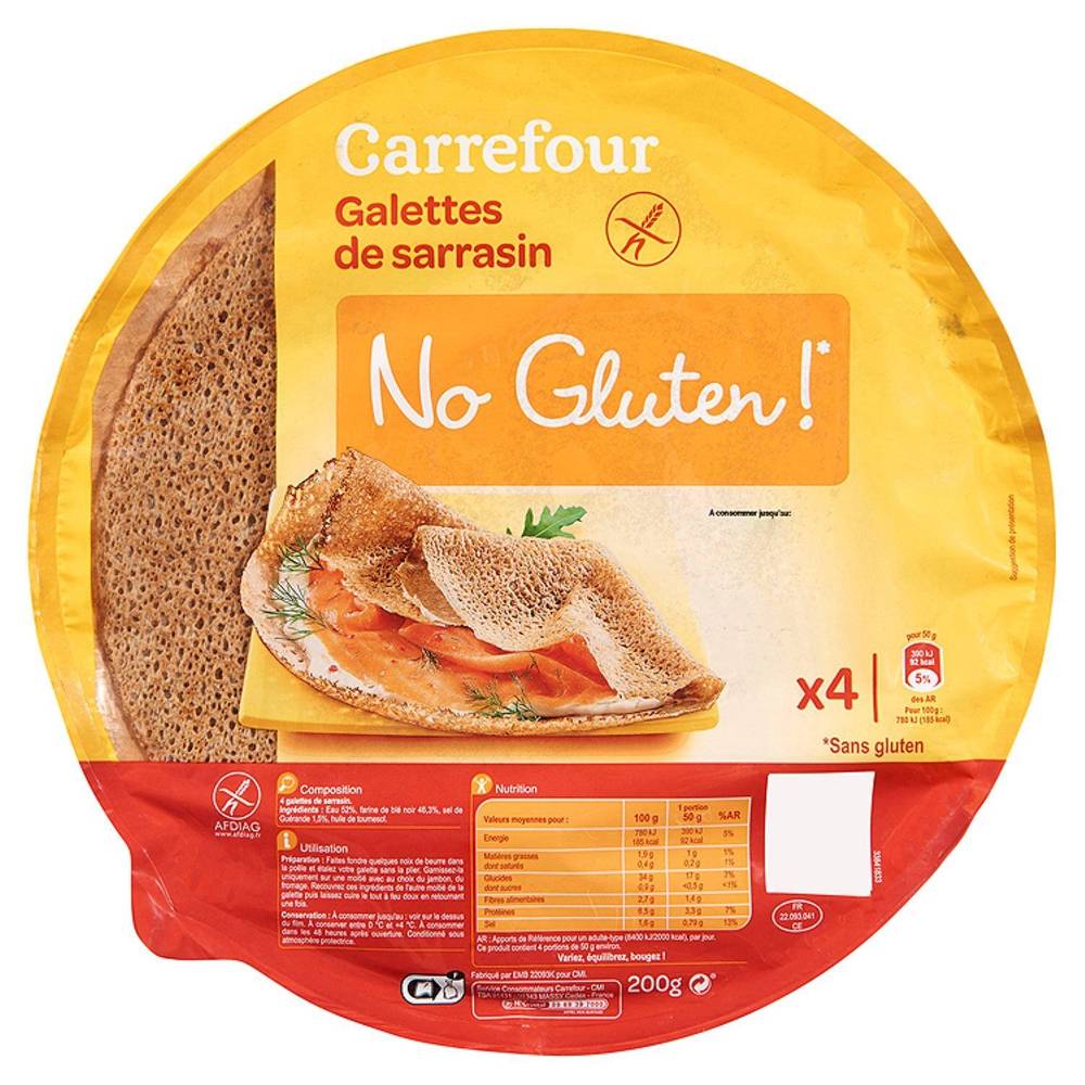 Carrefour - Galettes de sarrasin sans gluten