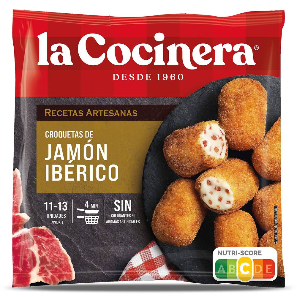 Croquetas Artesanas De Jamón Ibérico La Cocinera Bolsa 400 G