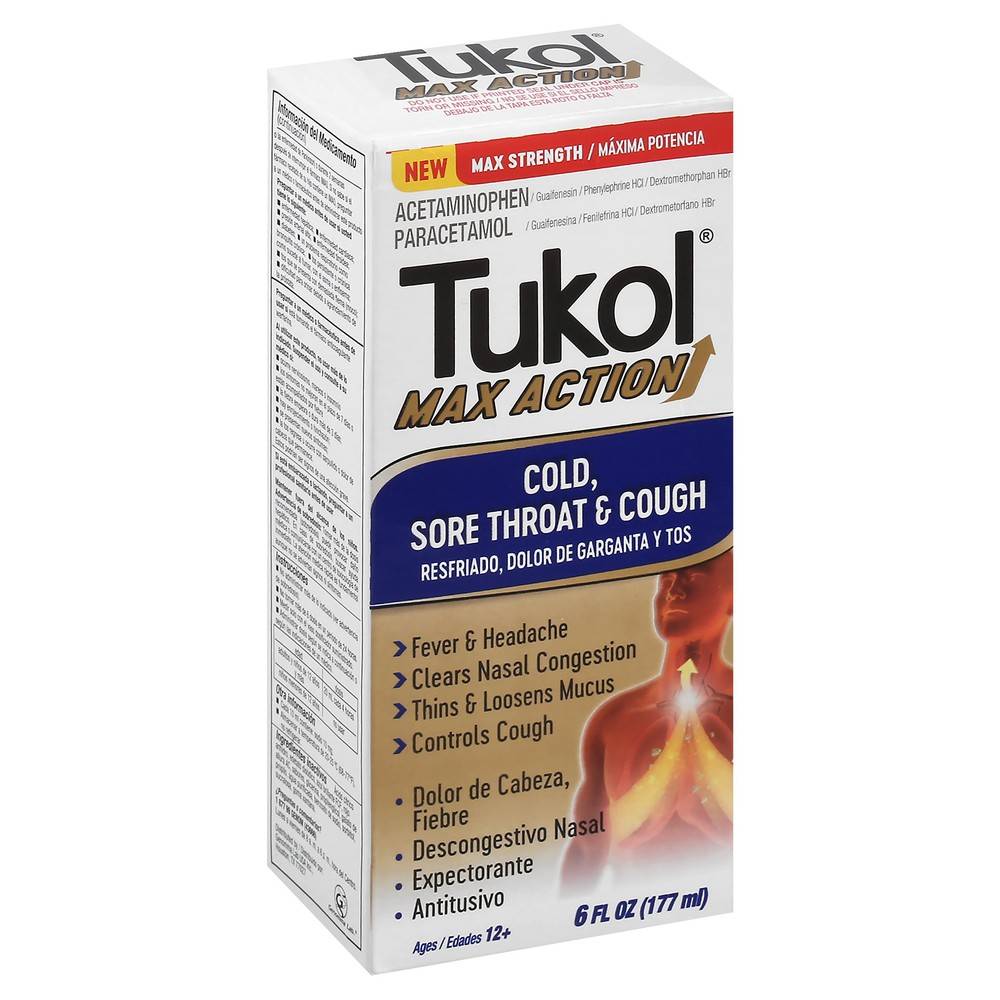 Tukol Max Action Cold Sore Throat & Cough Syrup