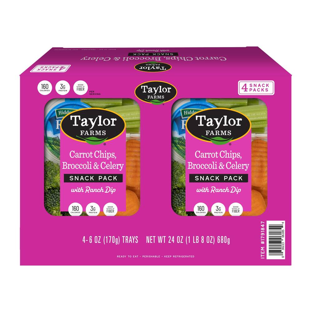 Taylor Farms Veggie Snack pack (6 oz, 4 ct)