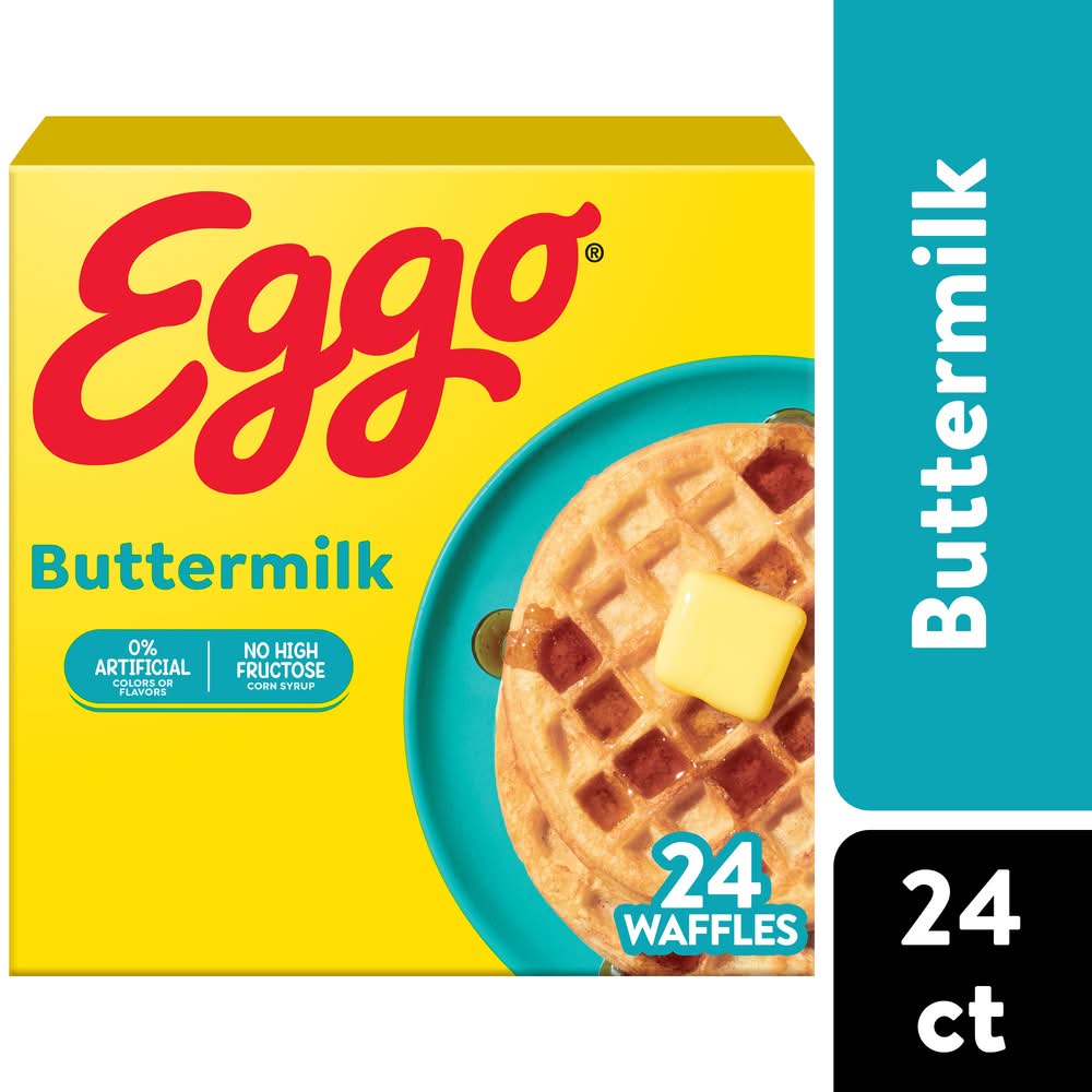 Eggo Waffles Family pack, Buttermilk (29.6 oz, 24 ct)