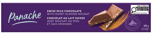 Panache Swiss Milk Chocolate With Honey Almond Nougat (400 g)