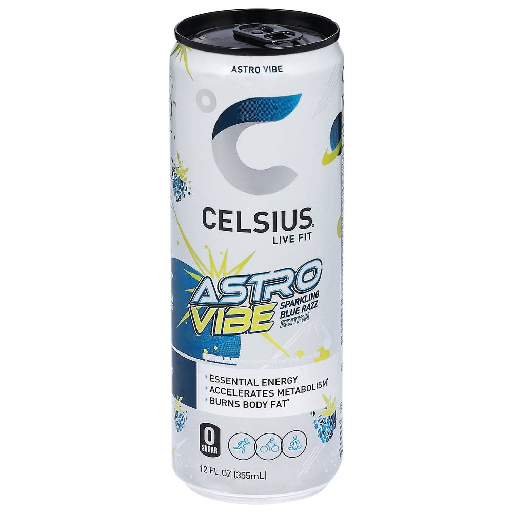 Celsius Astro Vibe Sparkling Energy Drink (12 fl oz) (blue razz)