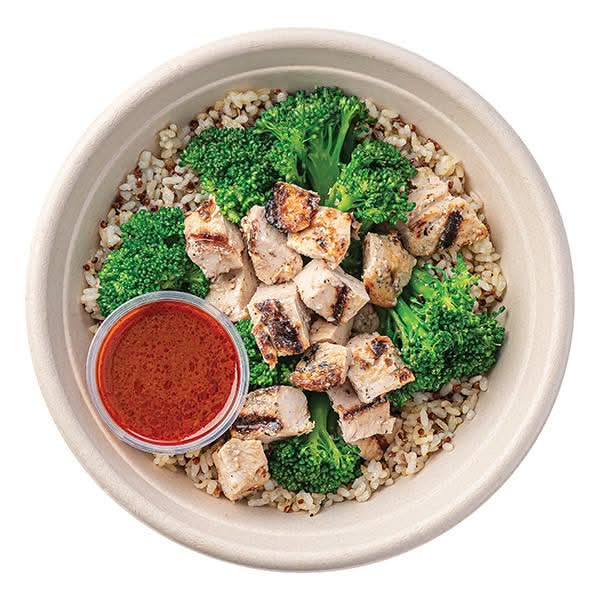 Wegmans Lemon Garlic Chicken Bowl with Quinoa Brown Rice