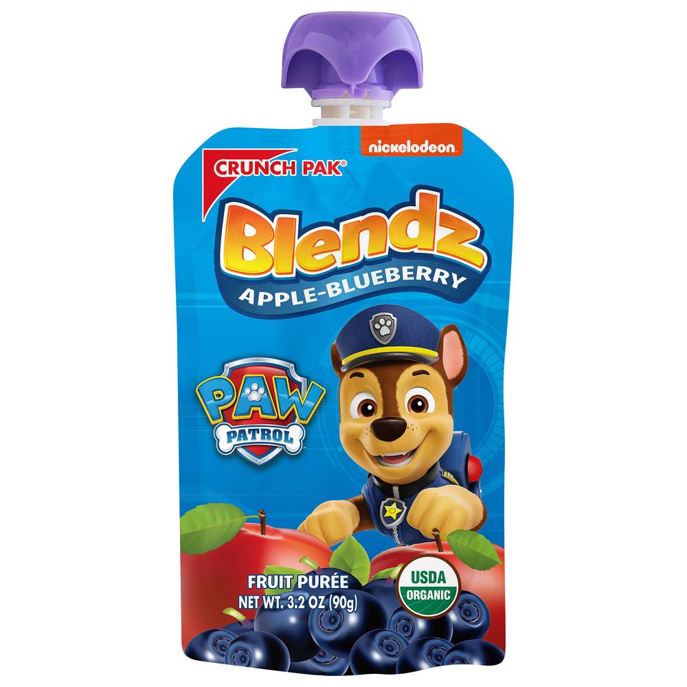 Blendz Organic Fruit Pouch Paw Patrol Apple Blueberry (3.2 oz)