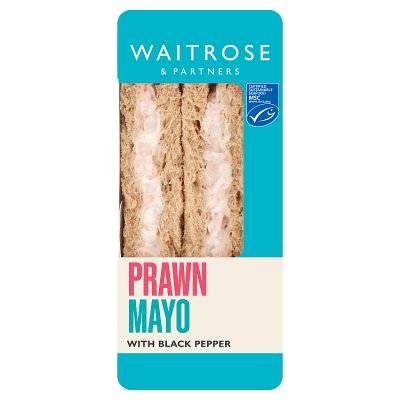 Waitrose & Partners Prawn Mayo With Black Pepper Sandwich