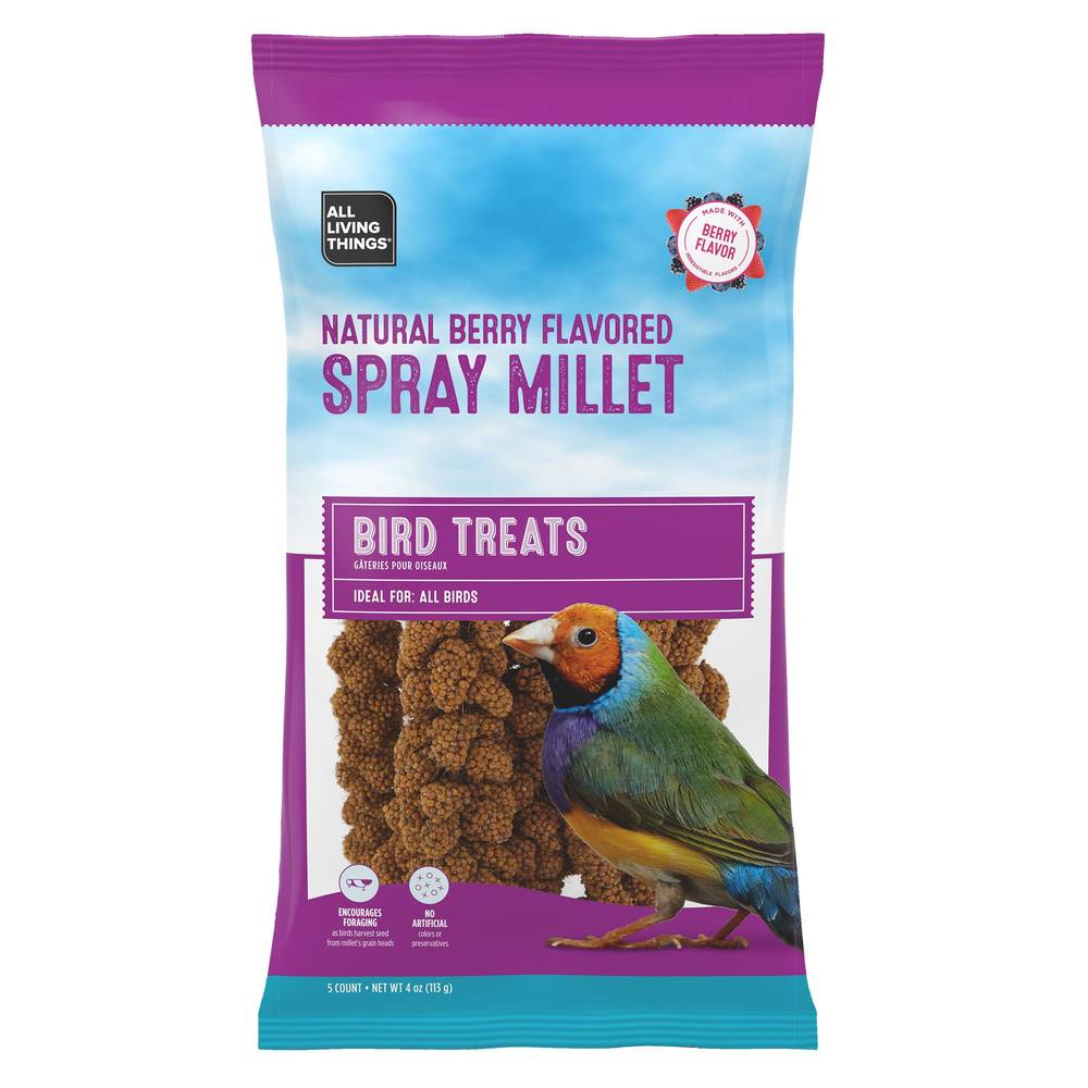 All Living Things®  Berry Scented Spray Millet (Color: Assorted, Size: 5 Count)