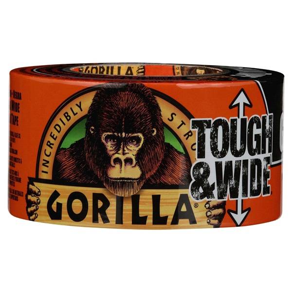 Gorilla Tape, Black 2.8 Inch, 25 yds