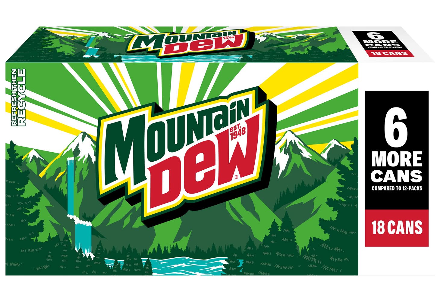 Mountain Dew Soda (18 x 12 fl oz)