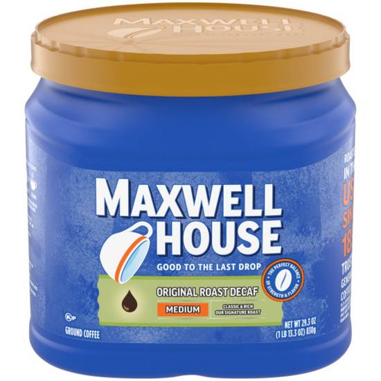 Maxwell House Original Medium Roast Decaf Ground Coffee, 29.3 OZ