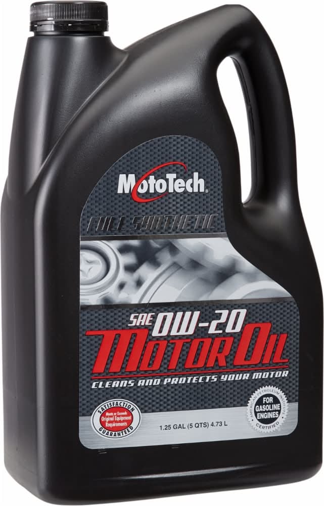 Moto Tech® 0W-20 SAE Full Synthetic Motor Oil