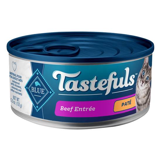Blue Buffalo Tastefuls Adult Pate Beef Entree Food For Cats