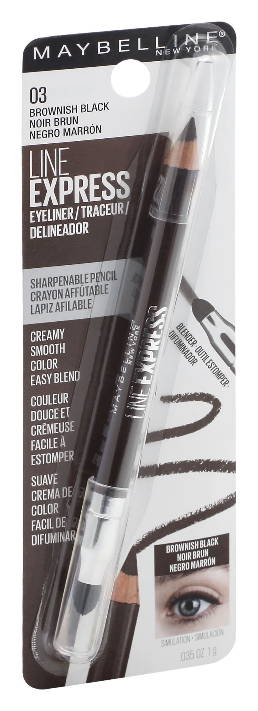 Maybelline Line Express Eyeliner, Brownish Black 03 (0.04 oz)