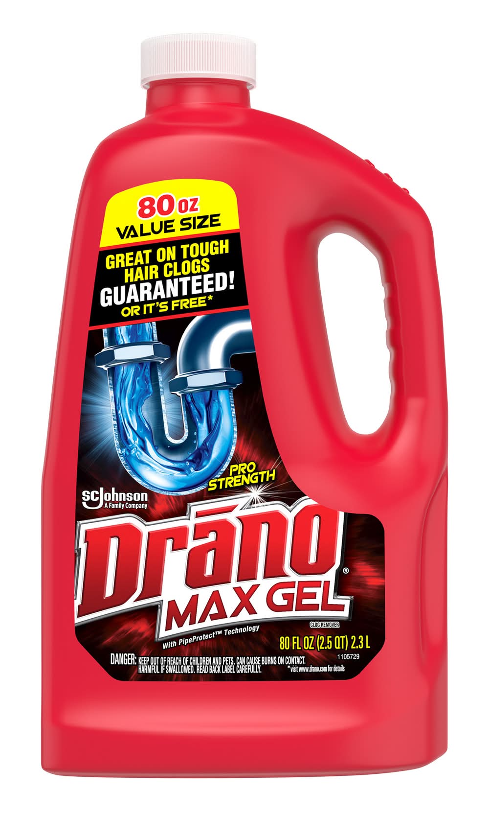 Drano Max Gel Drain Clog Remover & Cleaner For Sink Drains (80 fl oz)