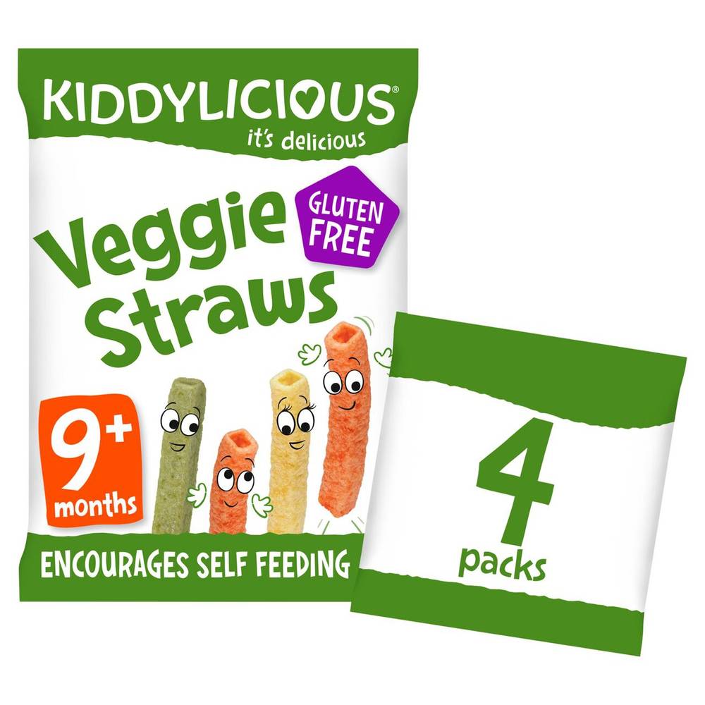 Kiddylicious Veggie Straws Baby Snacks Multi (4 x 12gr)
