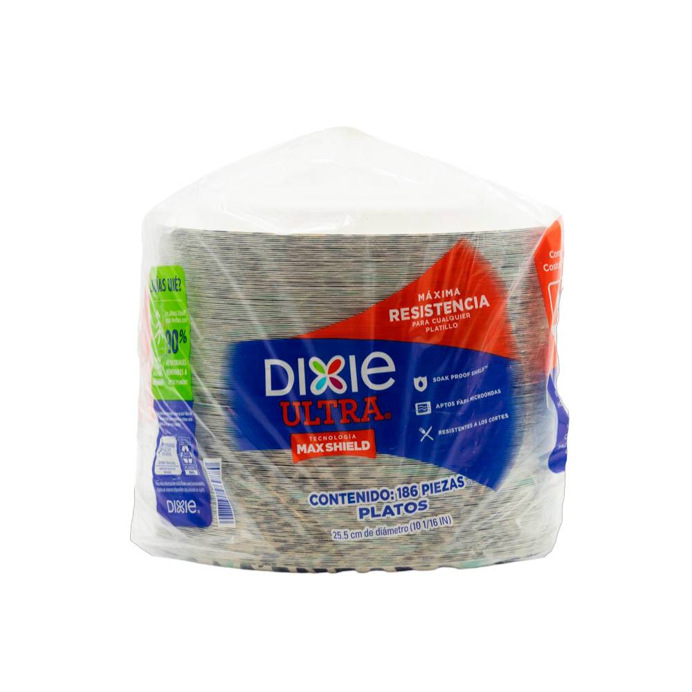Dixie platos de papel (paquete 186 piezas)