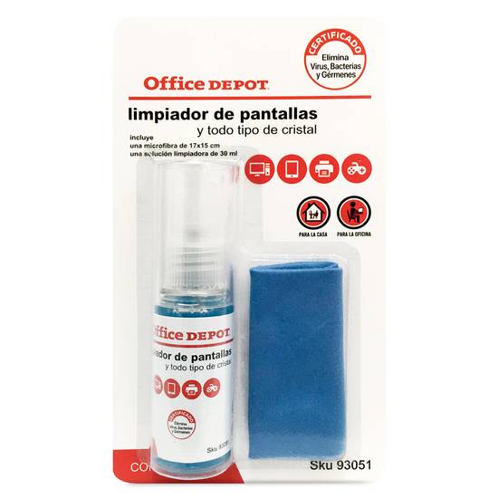 Toallas Limpiadoras Húmedas para Pantallas Office Depot Bote 100