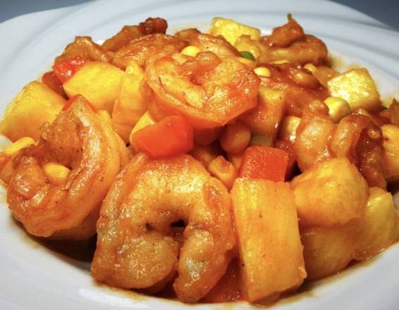 Sweet and Sour King Prawn咕噜虾