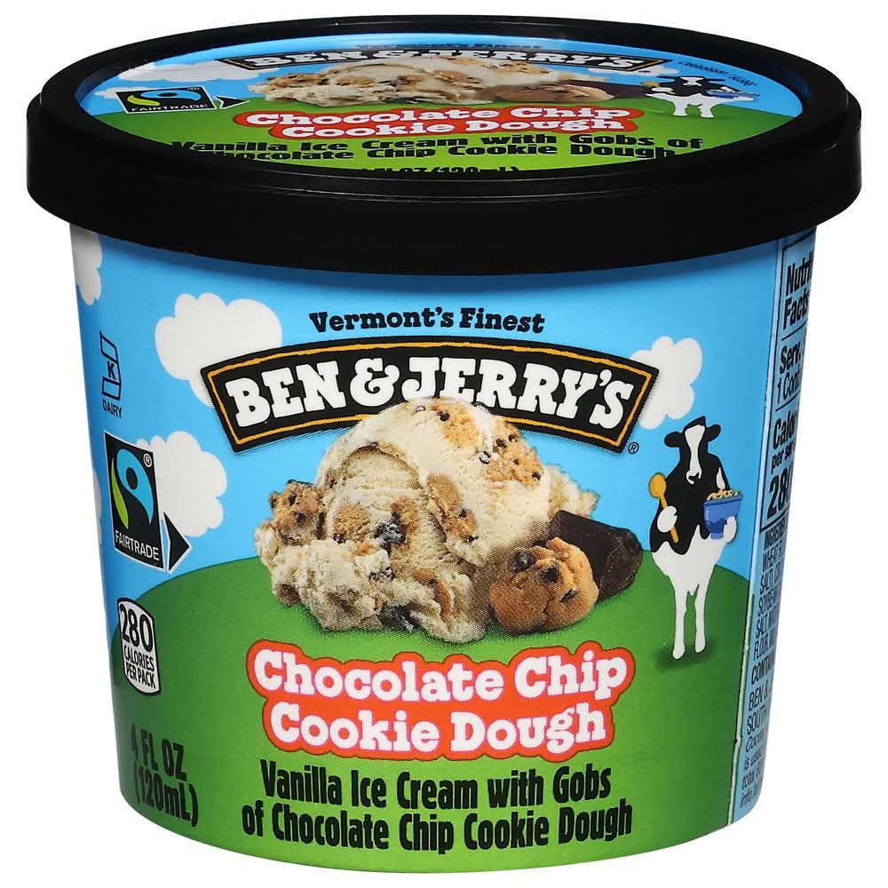 Ben & Jerry's Ice Cream, Cookie Dough (48 fl oz, 12 ct)