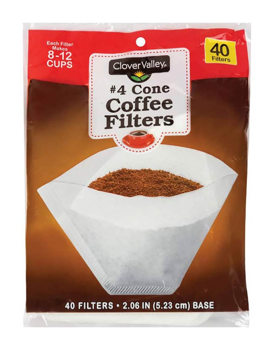 Clover Valley Cone Coffee Filters, 2.06 in (40 ct)