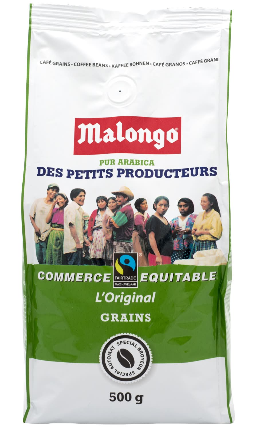 Malongo - Café en grain de petits producteurs 100% pur arabica (500g)