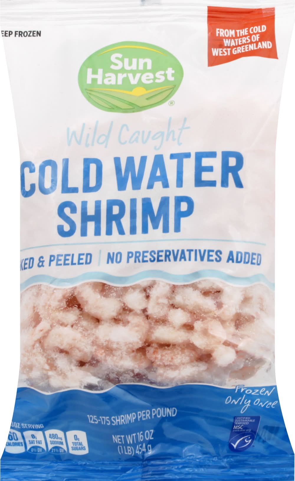 Sun Harvest Wild Caught Cold Water Shrimp (16 oz)