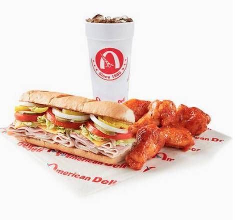 Turkey Sub and Wings 5pc Combo