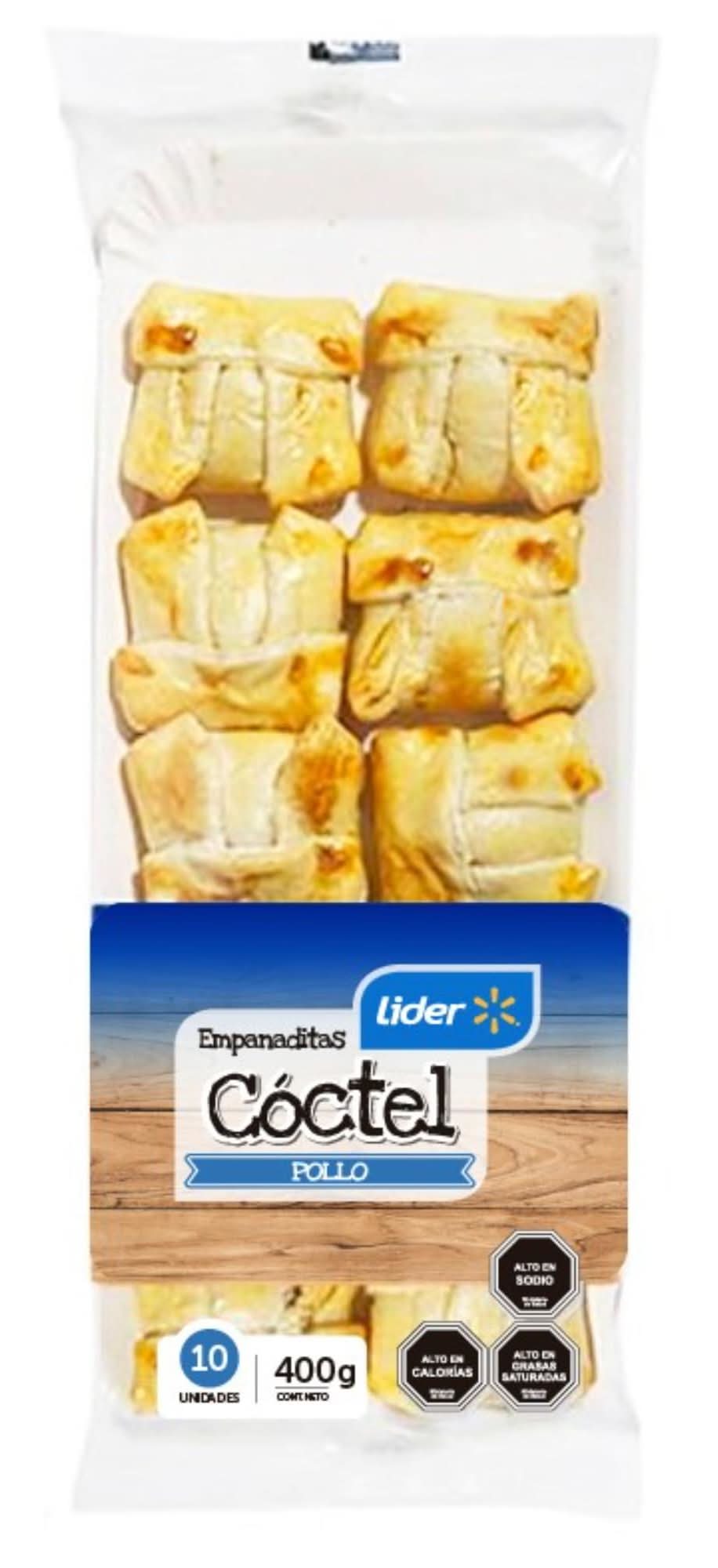 Lider empanadas de cóctel pollo